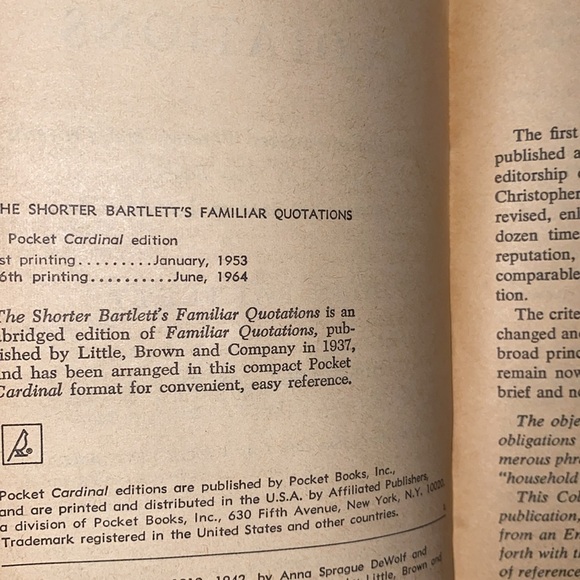 Bartletts Familiar Quotation book vintage - Picture 6 of 11